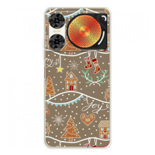 Новорічні, Святкові Чохли для ZTE Nubia Music 2 - 2024 год (Новорічні пряники)