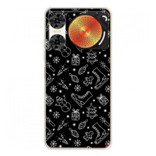 Новорічні, Святкові Чохли для ZTE Nubia Music 2 - 2024 год (Новорічний фон)