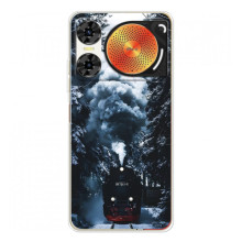 Новорічні, Святкові Чохли для ZTE Nubia Music 2 - 2024 год (Зимовий потяг)