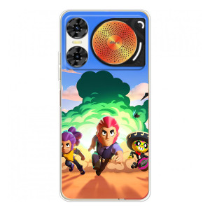 Силиконовый Чехол на ZTE Nubia Music 2 с картинкой Brawl Stars – Бравел Старс
