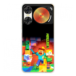 Чехлы для ZTE Nubia Music 2 (Персонажи Майн Крафт) (Герой Майнкрафт)