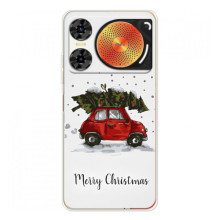 Різдвяні, Святкові Чохли для ЗТЕ Нюбія Мyзiк 2 (Авто з ялинкою)