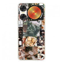 Різдвяні, Святкові Чохли для ЗТЕ Нюбія Мyзiк 2 (Різдвяний колаж)