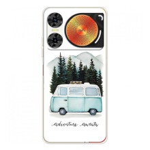 Силиконовый бампер с картинкой машины на ZTE Nubia Music 2 – Домик на колесах