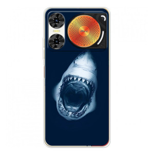 Силиконовый бампер с картинкой животных для ZTE Nubia Music 2 – Пасть Акулы