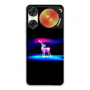 Силиконовый бампер с картинкой животных для ZTE Nubia Music 2 – Яркий олень