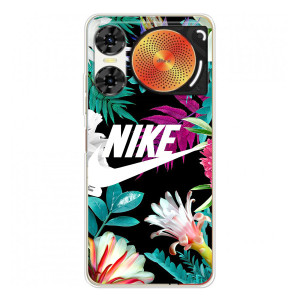 Силиконовый Чехол на ZTE Nubia Music 2 с картинкой Nike – Цветочный Nike