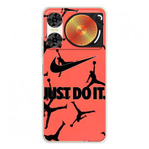 Силиконовый Чехол Nike Air Jordan на ZTE Нюбия Мьюзик 2 – Just Do It