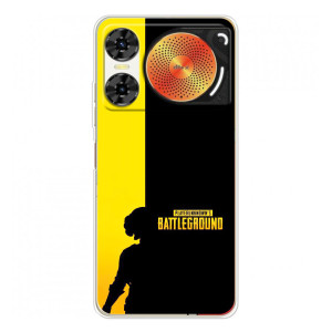 Чехол (TPU) с картинкой "Лого Пабг" на ZTE Нюбия Мьюзик 2 – Battlegrounds