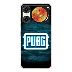 Чехол (TPU) с картинкой "Лого Пабг" на ZTE Нюбия Мьюзик 2 – Лого PUBG