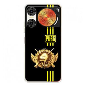 Чехол (TPU) с картинкой "Лого Пабг" на ZTE Нюбия Мьюзик 2 – Лого PUPG