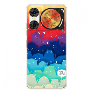 Силиконовый чехол с котиком для ZTE Nubia Music 2 – Mew