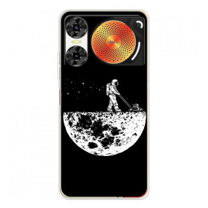 Силиконовый Чехол с принтом "Космонавты" на ZTE Nubia Music 2 – Космонавт