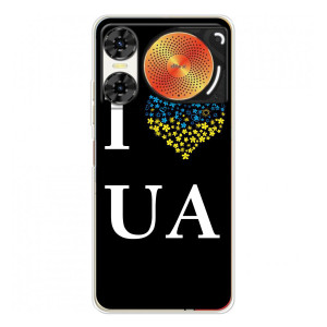 Силіконовий Чохол  на ZTE Nubia Music 2 (Я-Україна) (I Love UA)