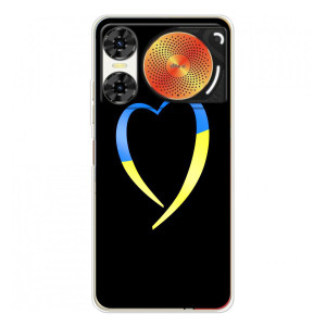 Силіконовий Чохол  на ZTE Nubia Music 2 (Я-Україна) (Українське серце)