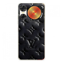 Текстурный Чехол Louis Vuitton для ZTE Нюбия Мьюзик 2 (Черный ЛВ)