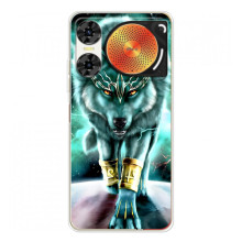 Захисні чохли для ЗТЕ Нюбія Мyзiк 2 (AlphaPrint) (ХІТ продаж) ВОВК (Яскравий вовк)