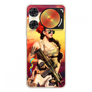 ЗСУ Чехлы (TPU) для ZTE Nubia Music 2 – Женщина солдат