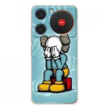 Чохли для ZTE Nubia Music - Bearbrick Louis Vuitton (PREMIUMPrint) (Плач Bearbrick)