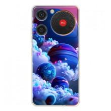 Чехлы КОСМОС для ZTE Nubia Music – Синие планеты