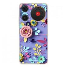 Чехлы с Цветами для ZTE Nubia Music (VPrint) (Цветочный дизайн)