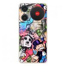 Чохли з крутими принтами для ZTE Nubia Music - (PREMIUMPrint) (Monopoly man)