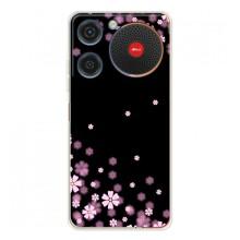 Чехол для Нубиа Мюзик - с принтом (Дизайнерские) (AlphaPrint) (Цветочки маленькие)