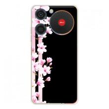 Чехол для Нубиа Мюзик - с принтом (Дизайнерские) (AlphaPrint) (Цветочки)