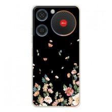 Чехол для Нубиа Мюзик - с принтом (Дизайнерские) (AlphaPrint) (Маленькие цветы)