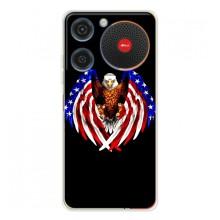 Чехол Флаг USA для ZTE Nubia Music – Крылья США