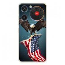 Чехол Флаг USA для ZTE Nubia Music – Орел и флаг