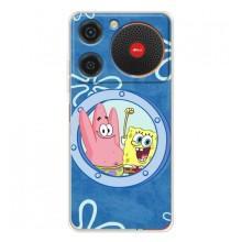 Чохол Губка Боб для Нубіа Мюзік (В ілюмінаторі)