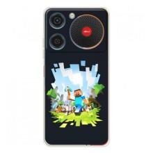 Чехол Майнкрафт на ZTE Nubia Music (AlphaPrint) Minecraft