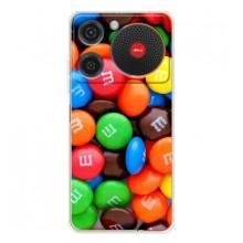 Чохол з зображенням смачної їжі для ZTE Nubia Music – Різнокольорові M&M'S