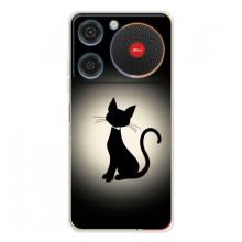 Чехол с принтом для ZTE Nubia Music (AlphaPrint) Модные коты