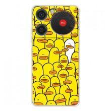 Чохол з принтом для Нубіа Мюзік - (Прикольні) (AlphaPrint) (Біла уточка)