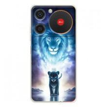 Чохол з картинкою ЛЕВ для ZTE Nubia Music (VPrint) (Маленький лев)