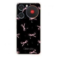 Чохол з бантиками на Нубіа Мюзік (Банти на чорному)