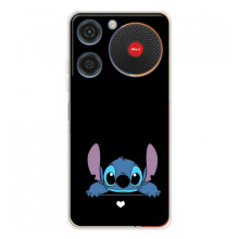 Чохол з принтом Стіч на ZTE Nubia Music – Стіч на чорному