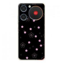Чехол с розовым рисунком для ZTE Nubia Music