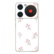 Чехол с розовым рисунком для ZTE Nubia Music