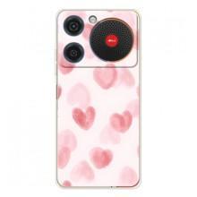 Чехол с розовым рисунком для ZTE Nubia Music