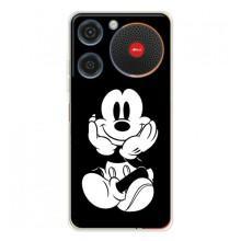 Міккі Маус чохол для ZTE Nubia Music (AlphaPrint - Мультяшні) (Маус на чорному)