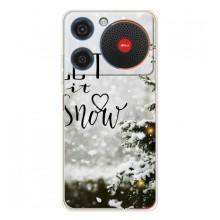 Новорічні, Святкові Чохли для ZTE Nubia Music - 2024 год (Let it snow)