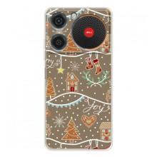 Новорічні, Святкові Чохли для ZTE Nubia Music - 2024 год (Новорічні пряники)
