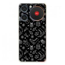 Новорічні, Святкові Чохли для ZTE Nubia Music - 2024 год (Новорічний фон)