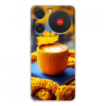 Чохол з унікальним дизайном 'Осінь з кавою' для ZTE Nubia Music – Кава з жовтим