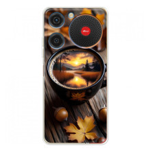 Чохол з унікальним дизайном 'Осінь з кавою' для ZTE Nubia Music – Темна кава