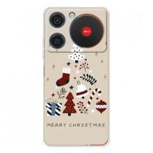 Рождественские Чехлы для ZTE Nubia Music (VPrint) (Merry Christmas)