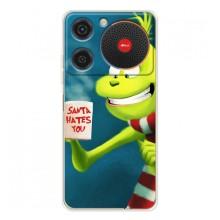 Рождественские Чехлы для ZTE Nubia Music (VPrint) (Зеленый Гринч)